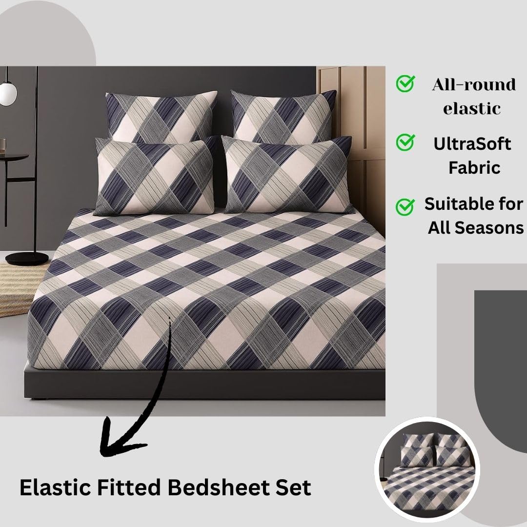 Cubic Fusion Fitted Bedsheet