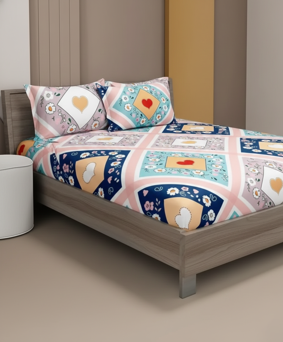 Rose Gold Fitted Bed Sheet