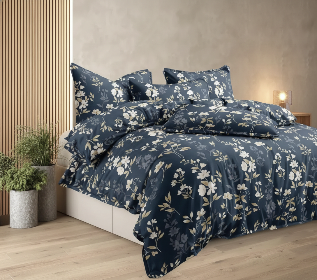 Vintage Petals 220 GSM Comforter Set