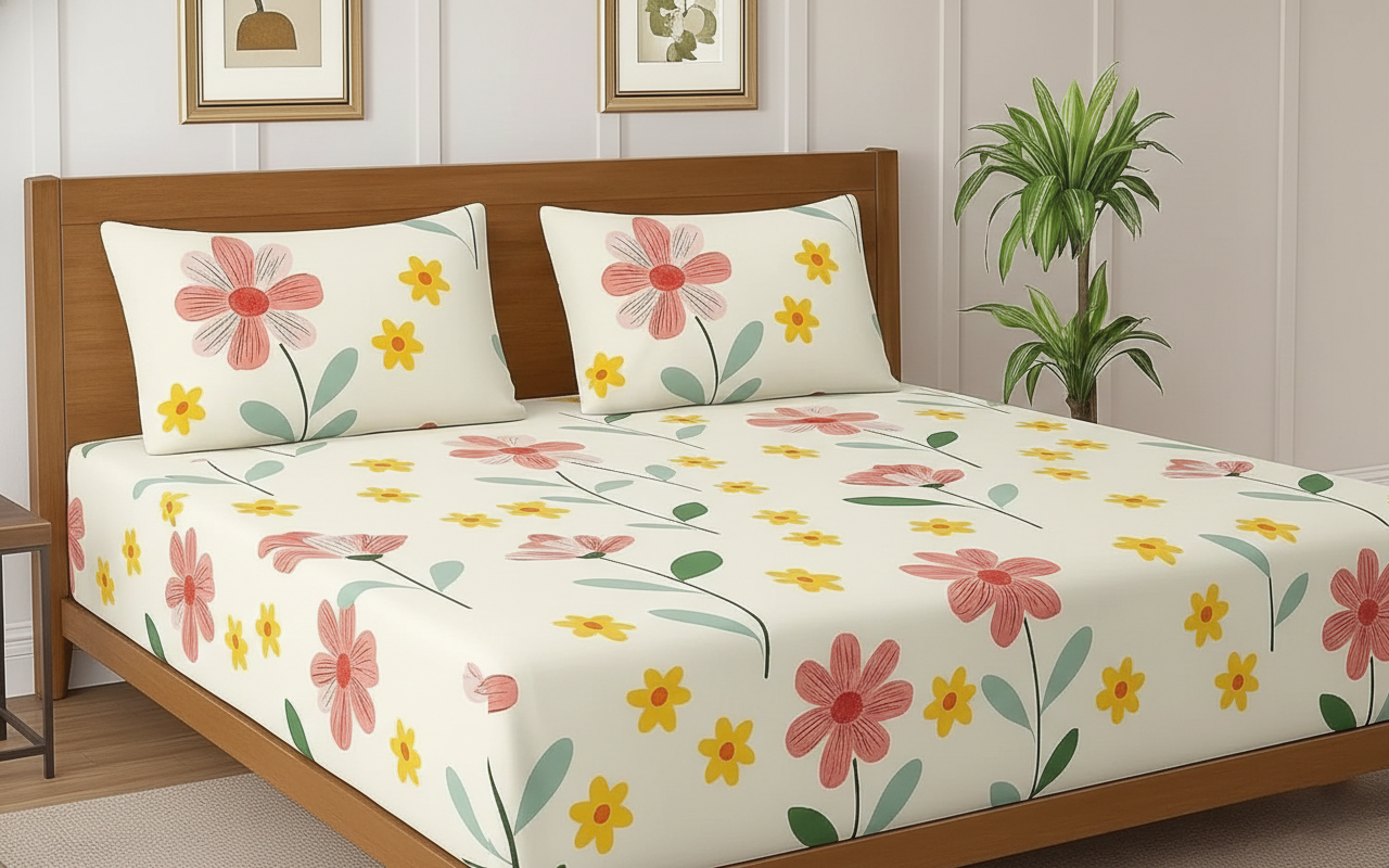 Pulmeria Fitted Bedsheet