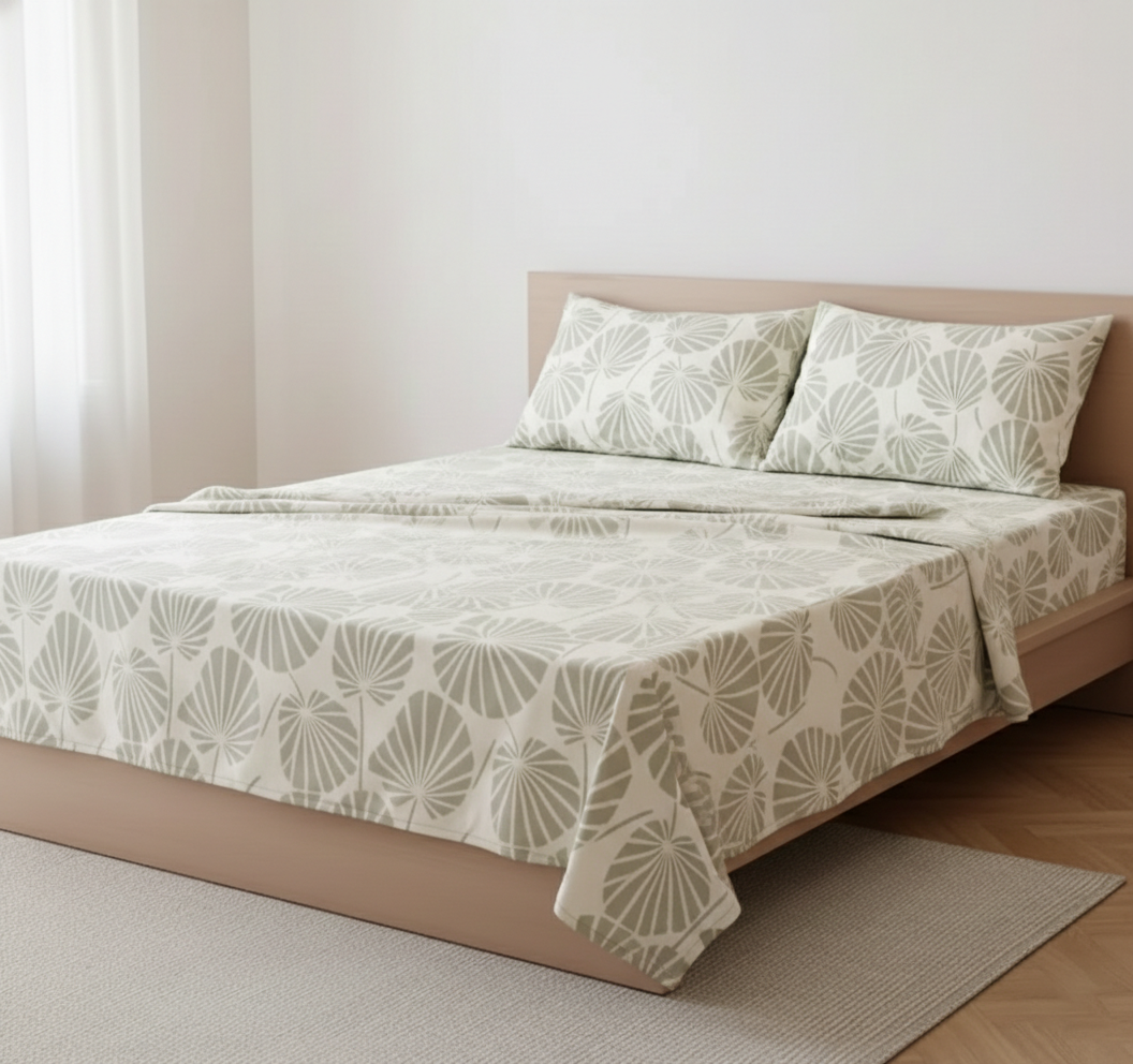 Adam Cream 300TC Micro Cotton Bedsheet