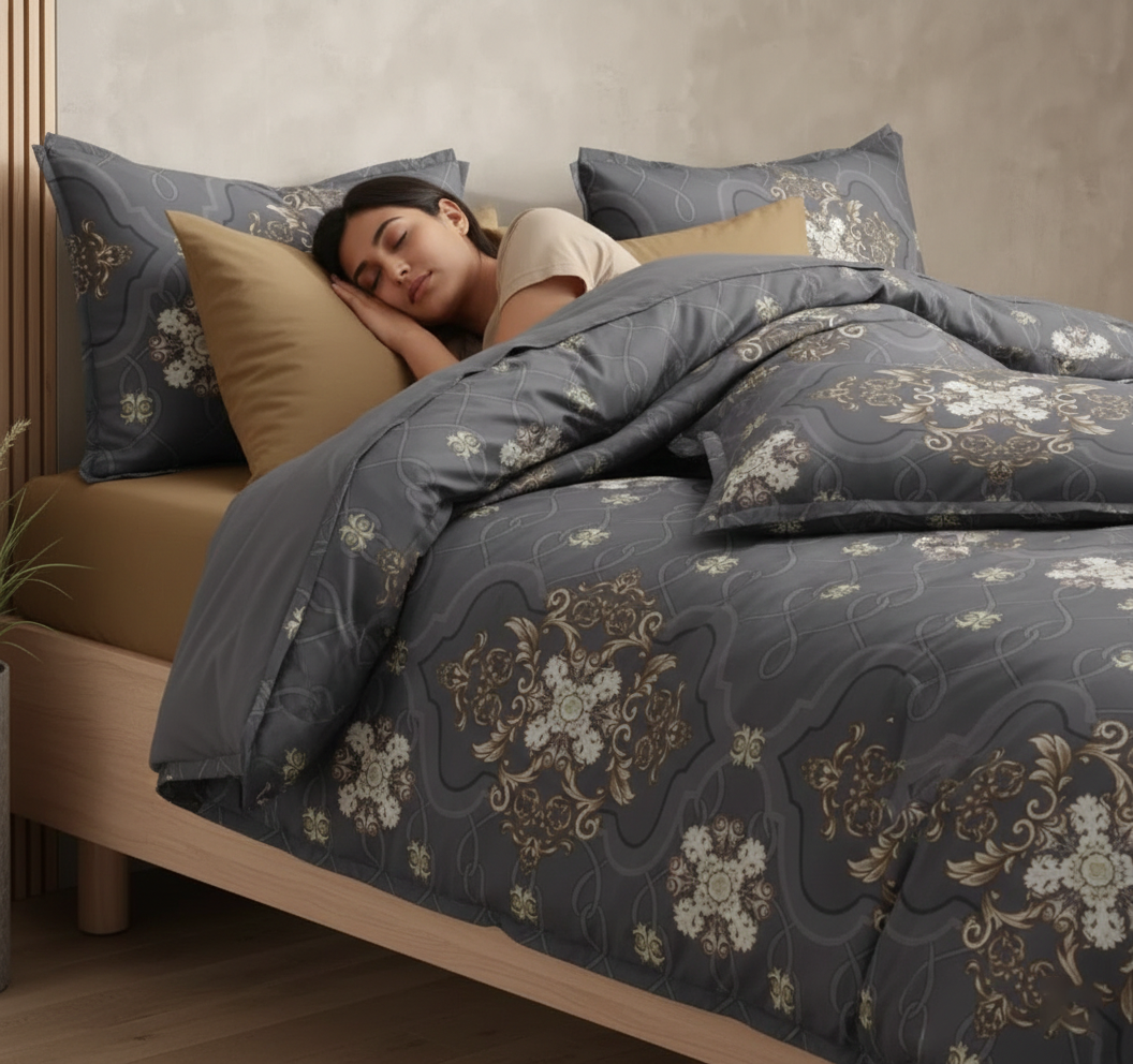 Perth Premium Feel Glace Cotton  Rajai Cover