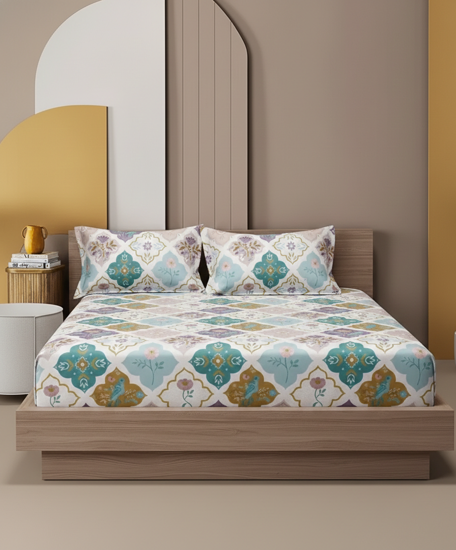 Vanilla Fitted Bed Sheet