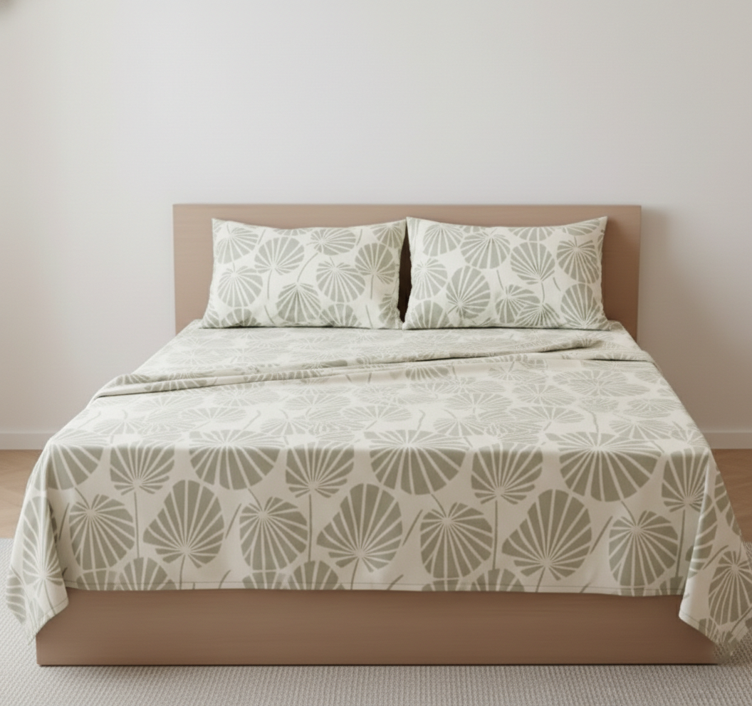Adam Cream 300TC Micro Cotton Bedsheet