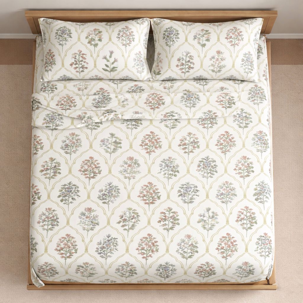Floral Paradise Fitted Bedsheet