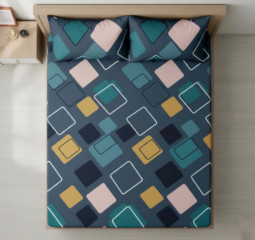 Navy Ultrasoft Fully Fitted Bed Sheet