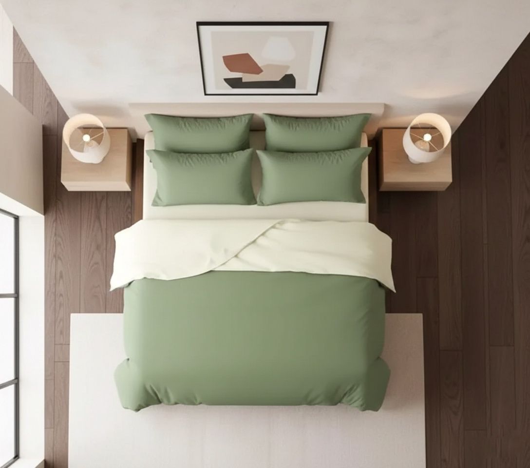 Mist Green  Premium Feel Cotton Rajai Cover