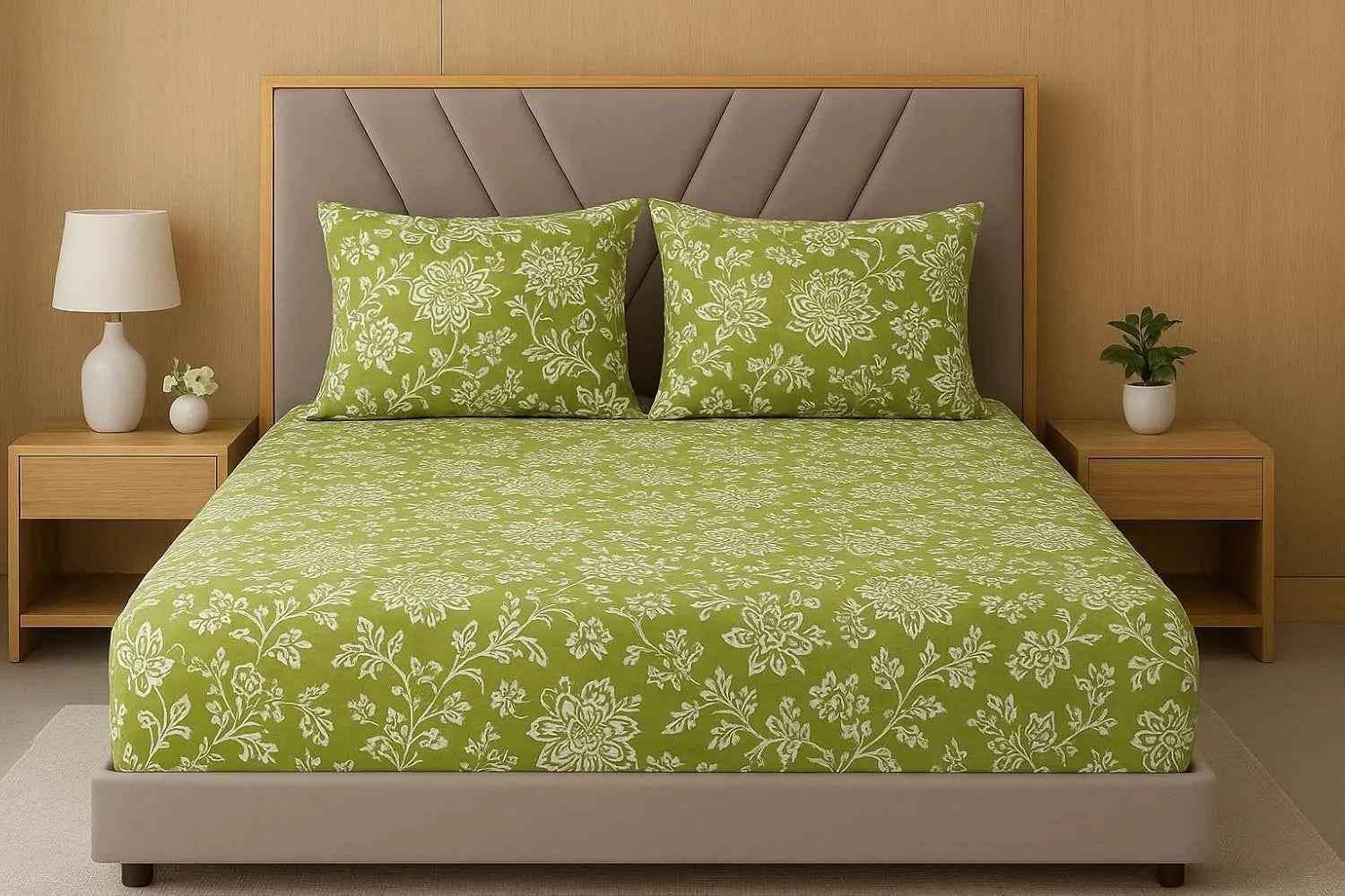 Orchid Green Double Bed Comforter