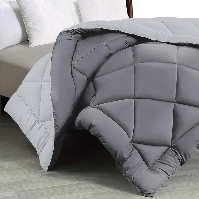 Ash Pearl Dual Tone Reversible Solid Comforter