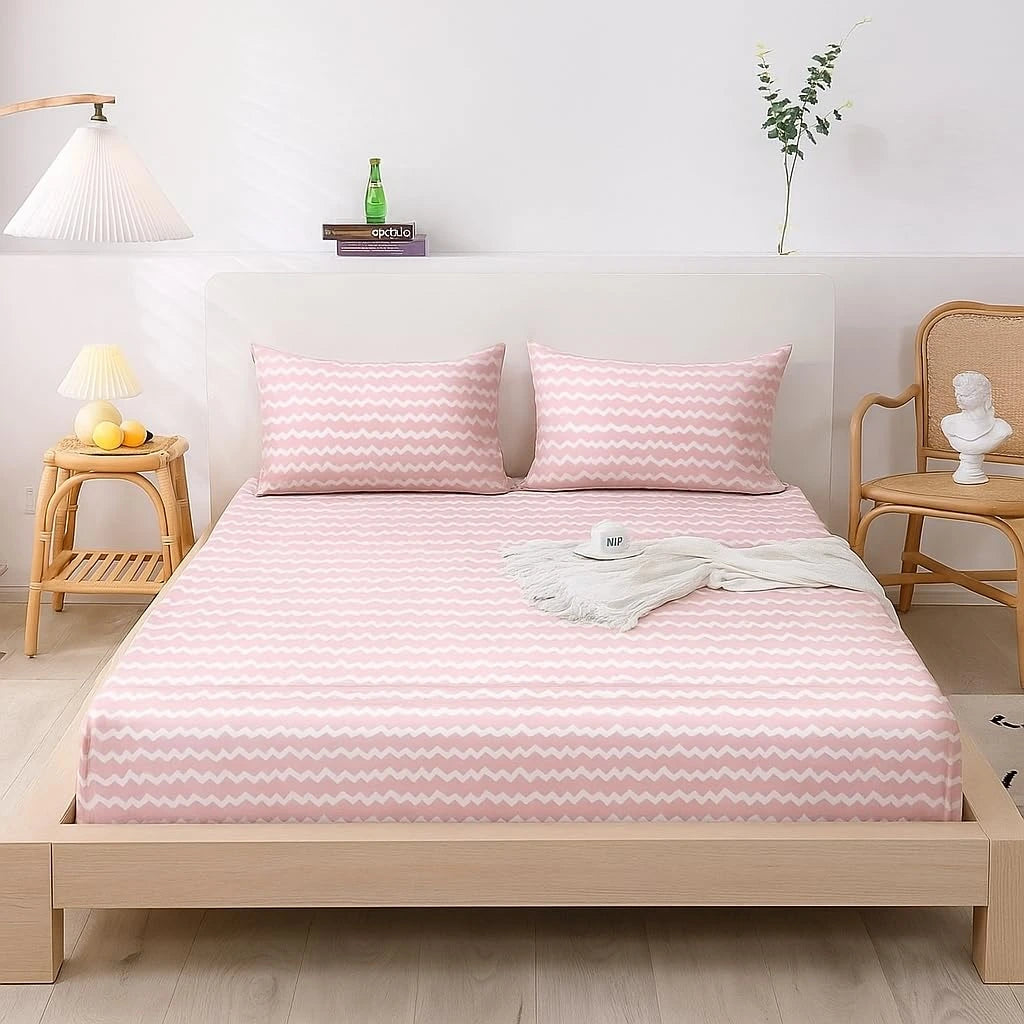 Blossom Pink Fitted Bedsheet