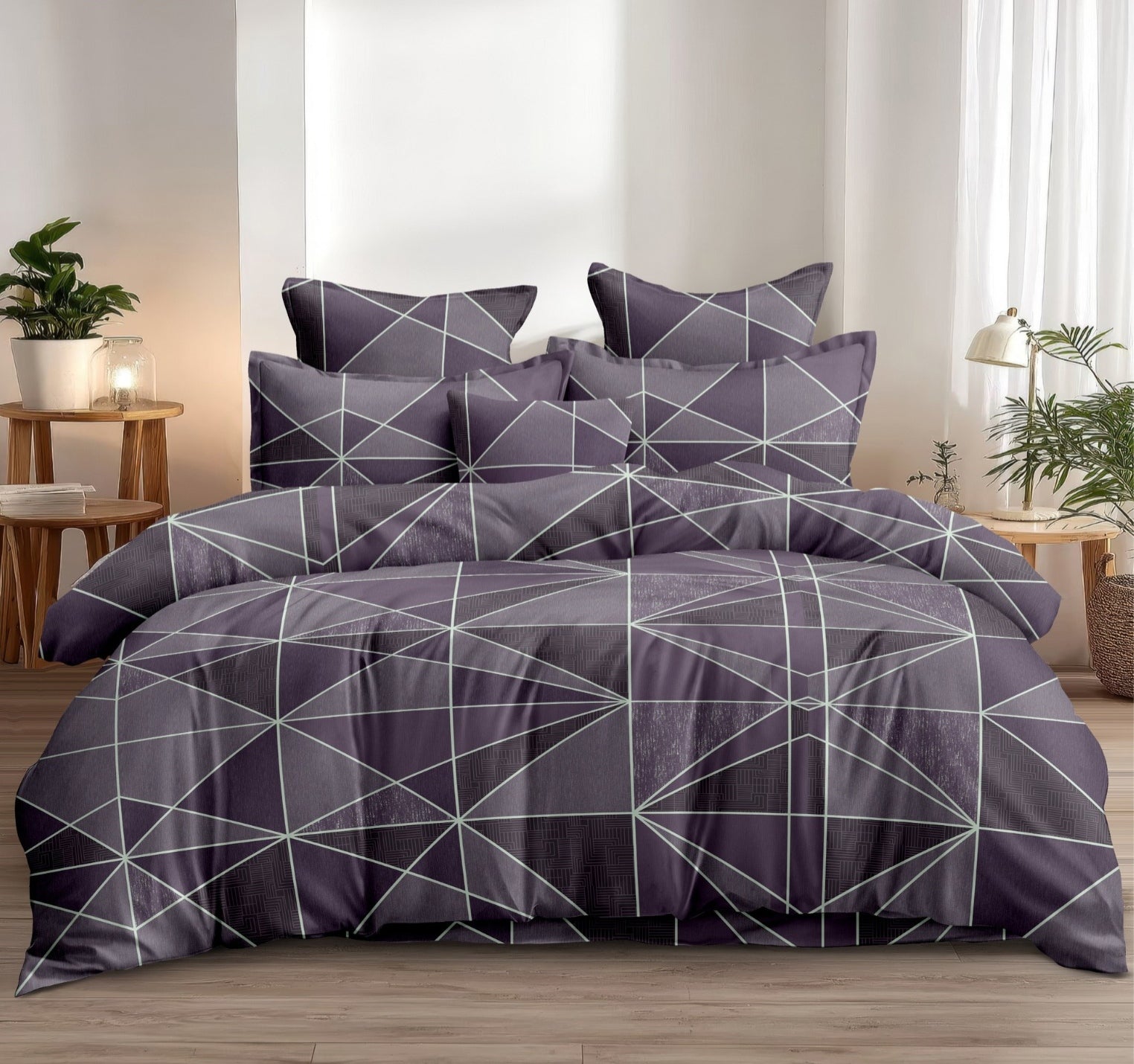 Mystic Wine Tone UltraSoft Comforter Set | Filled With Pure MicroFiber | Perfect for All Season