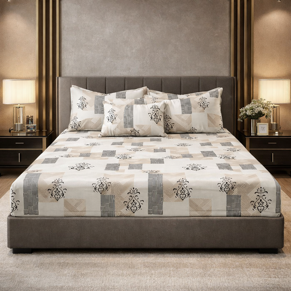 Beigify Paradise Fitted Bedsheet