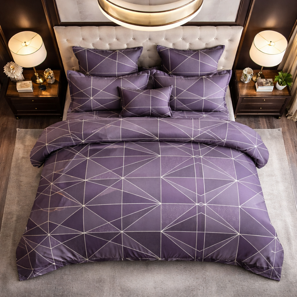 Mystic Wine Tone UltraSoft Comforter Set | Filled With Pure MicroFiber | Perfect for All Season