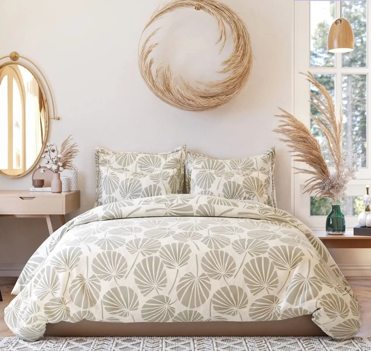 Adam Cream 220 GSM  Comforter Set